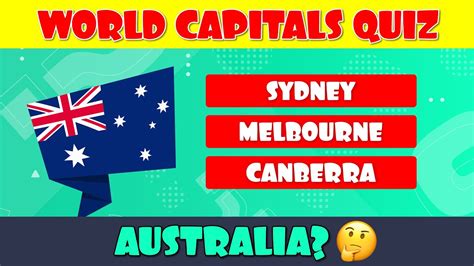 world capitals quiz multiple choice